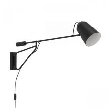 Loreto 1 lampa ścienna kinkiet na wysięgniku E27 czarny